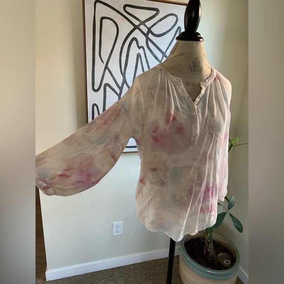 Z Supply Bayfront Watercolor Oven Top Women’s Small EUC Flowy Lightweight - Picture 9 of 10